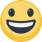 Smiling Face With Open Mouth emoji on Facebook